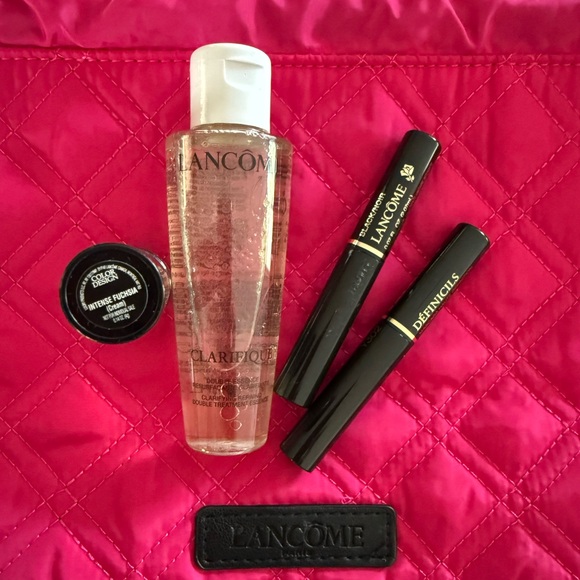 Lancôme 7-pc gift includes Absolue, Idole, 2 Mascara, lipstick, Clarifique & bag - Picture 2 of 11